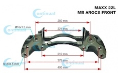 Držák brzdového třmenu (kopyto) WABCO repas CT17923