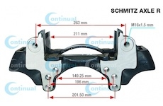 Držák brzdového třmenu (kopyto) WABCO repas CT17924