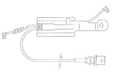 Sada sensorů opotř.brzd.destiček RVI Midlum  450mm 