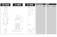 Tlumič kabiny IVECO STRALIS před. s měchem